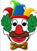 День клоуна. 5 листопада. Аплікація “Збери клоуна”