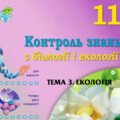 !!! КОНТРОЛЬНА РОБОТА З БІОЛОГІЇ 11 кл. ТЕМА 3. ЕКОЛОГІЯ