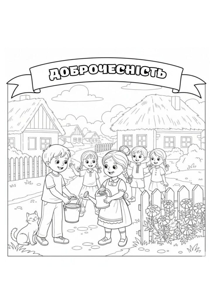 Головне зображення розробки: Доброчесність-розмальовки