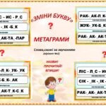 Фото розробки: Картки для швидкого розчитування слів. Метаграми (2гри)