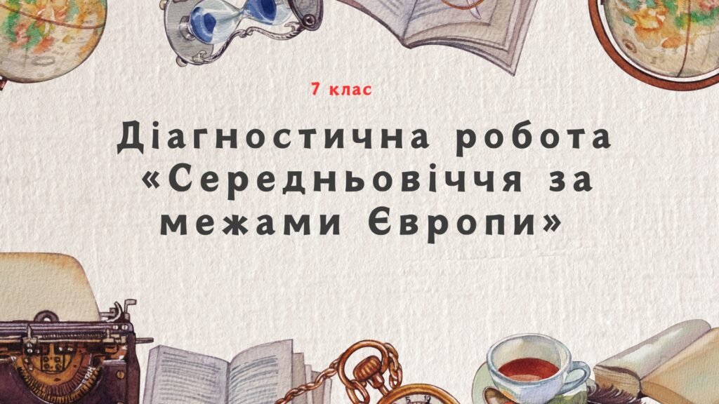 Головне зображення розробки: Діагностична робота з розділу “Середньовіччя за межами Європи”