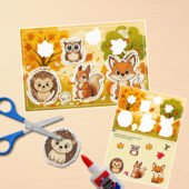 Осіння Аплікація для Дошкільнят! 🦊🐿️🦔🦉