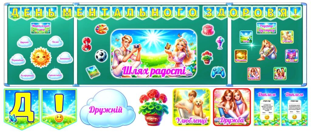 Головне зображення розробки: Матеріали до Дня ментального здоров’я