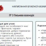 Аркуш завдань «ГР3. Підсумкова робота. Написання власної казки»