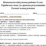 Фото розробки: Комплексна підсумкова робота. 8 клас. Української мова. “Головні члени речення” ЗА ЧОТИРМА ГР!!!! (МНП Голуб) 2 варіанти