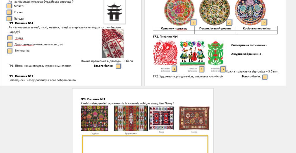 Головне зображення розробки: Діагностична робота №1 з образотворчого мистецтва 7 клас І семестр (Масол)