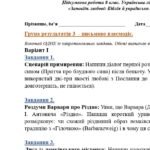 Фото розробки: ГР 3. Підсумкова (діагностична) робота 8 кл. Українська літ. “Заповідь любові: Біблія та укр.літ.”(МНП Яценко) Підручник Калинич 2 варіанти