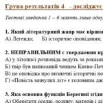 Фото розробки: Комплексна підсумкова робота. 5 клас. Українська література “Минуле українського народу” за чотирма ГР (МНП Яценко; підручник Борзенко)