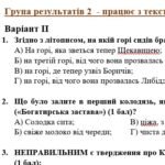 Фото розробки: Комплексна підсумкова робота. 5 клас. Українська література “Минуле українського народу” за чотирма ГР (МНП Яценко; підручник Борзенко) 2 варіанти