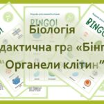 Дидактична біологічна гра «Бінго. Органели клітин»