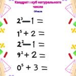 Фото розробки: Завдання з математики для дітей з ООП з теми “Степінь натурального числа. Квадрат і куб натурального числа” (5 клас інклюзивне навчання)