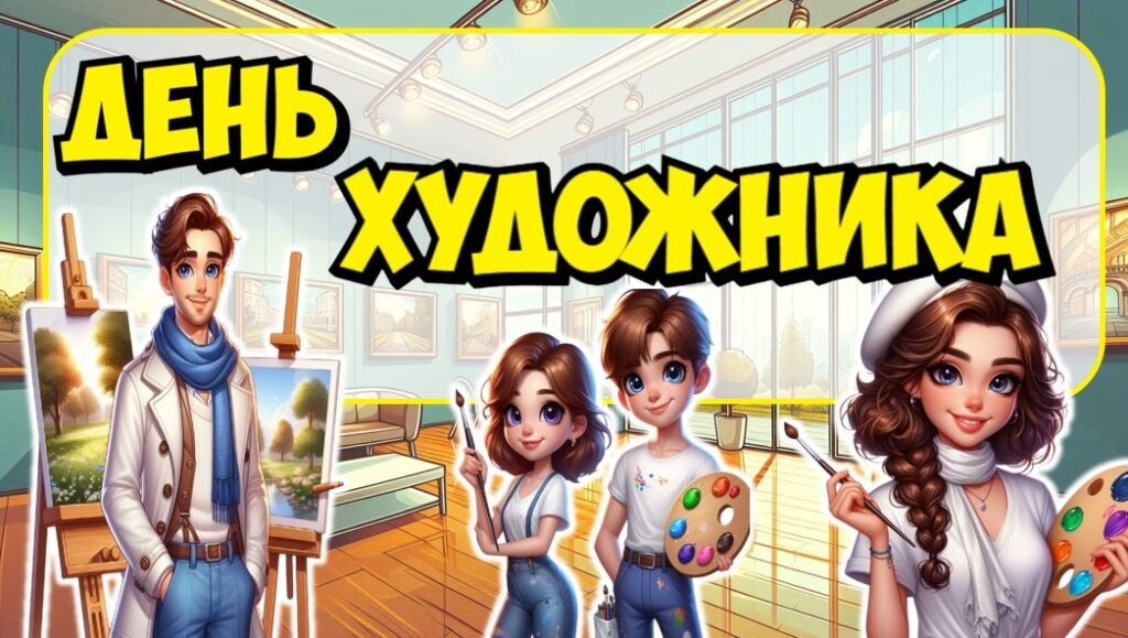 Головне зображення розробки: День художника 🎨. Інтерактивна презентація+конспект