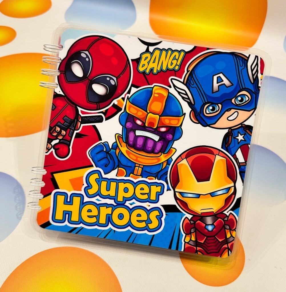 Головне зображення розробки: Електронний шаблон альбому «Супергерої»