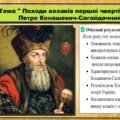 Походи козаків першої чверті XVII ст. Петро Конашевич-Сагайдачний. 8 клас (НУШ). Історія України. За підручником авторів Щупак І. та інші.