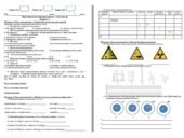 Діагностична робота за І семестр хімія 7 клас (Григорович) з Гр