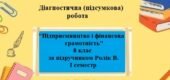 Діагностична/підсумкова робота з ГР3 з курсу “Підприємництво та фінансова грамотність” 8 клас за підручником Ролік В на 0,5 год. І семестр