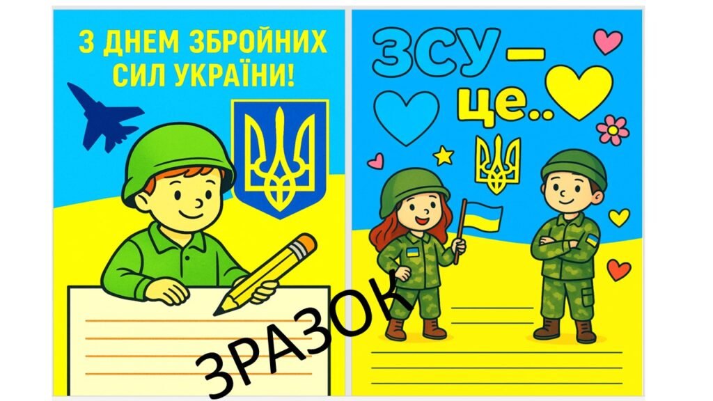Головне зображення розробки: Листівка для ЗСУ 6 грудня – День Збройних Сил України