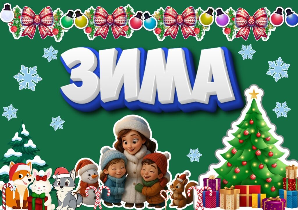 Головне зображення розробки: Оформлення дошки «ЗИМА». Зимове оформлення