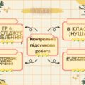 Підсумкова контрольна робота. ГР 4. Другорядні члени речення(два варіанти) 8 кл. Українська мова