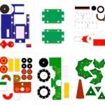 Фото розробки: !!! НОВИЙ РІК. НОВОРІЧНИЙ ЕКСПРЕС.ОБ’ЄМНІ САНТА, ЯЛИНКА, СНІГОВИК, ОЛЕНЬ, ПОЇЗД (деталі на 11 арк. А4 шаблон об’ємної паперової поробки аплікації)