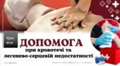 Допомога при кровотечі та легенево-серцевій недостатності. Презентація, 8 клас. ЗАДОРОЖНА Л.