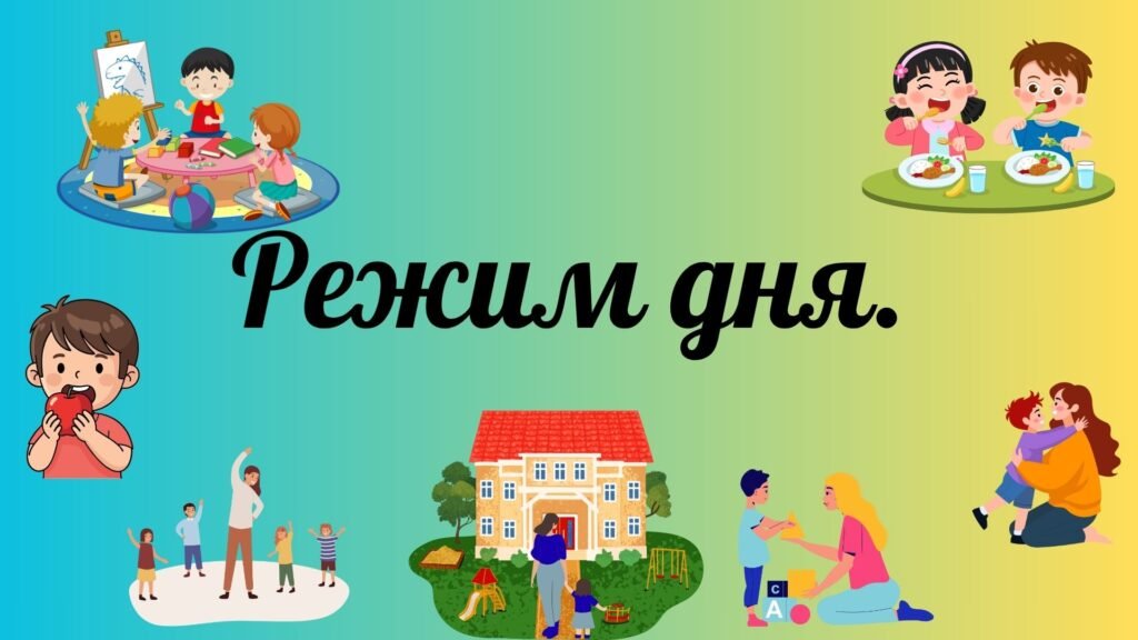 Головне зображення розробки: Дидактичні картки “Режим дня”