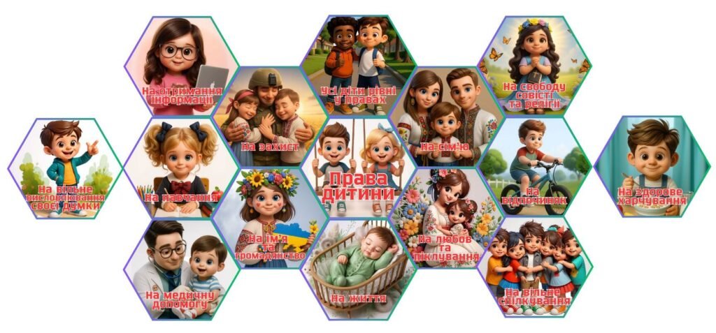Головне зображення розробки: Гекси “Права дитини”
