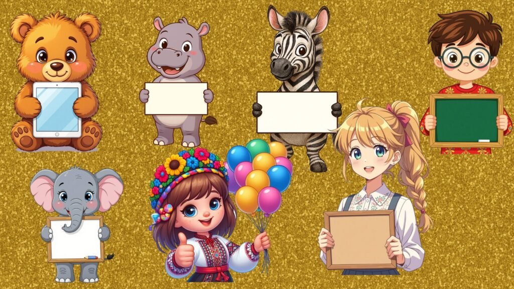 Головне зображення розробки: Картинки для створення тестів та презентацій.