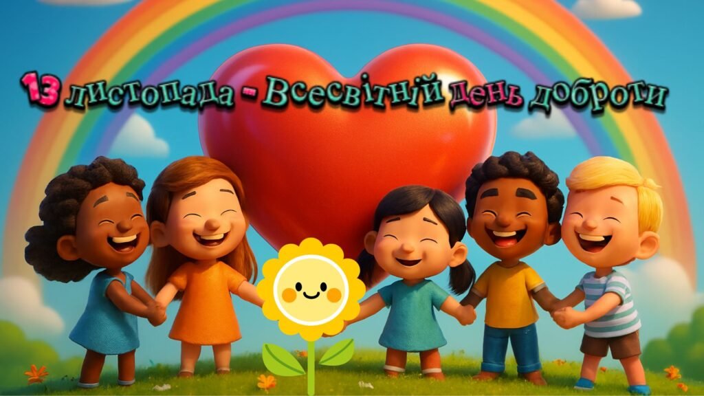 Головне зображення розробки: Плакат для оформлення класної дошки/ тематичної зони до 13 листопада – Всесвітнього дня доброти