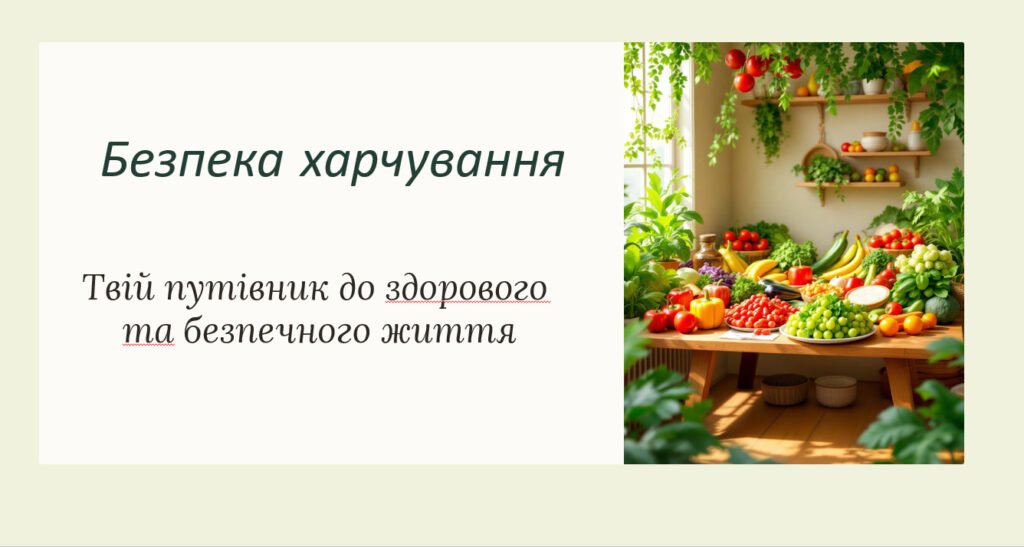 Головне зображення розробки: Презентація. Безпека харчування