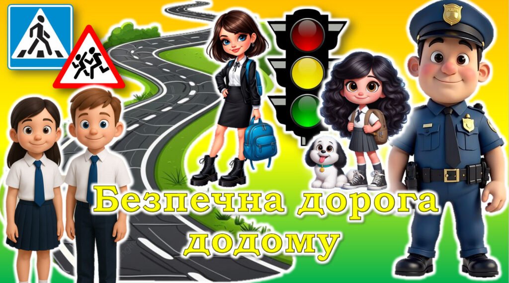 Головне зображення розробки: 🍁14 листопада 🍂 єдиний урок 🚦”Безпечна дорога додому”🚦 Тиждень БЖ👫