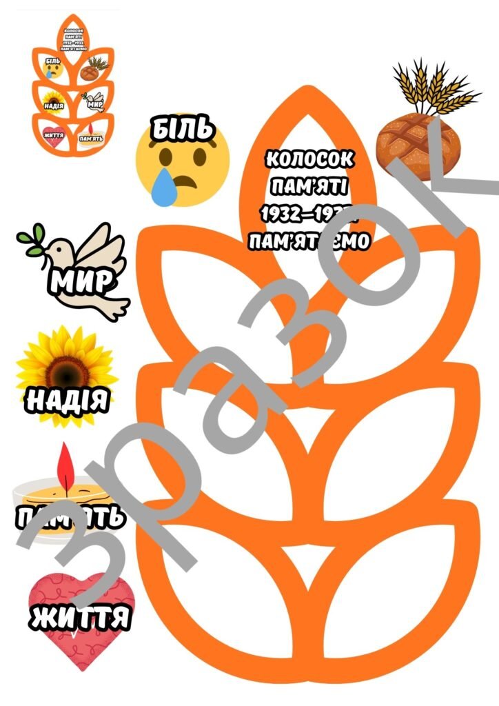 Головне зображення розробки: Голодомор – аплікація