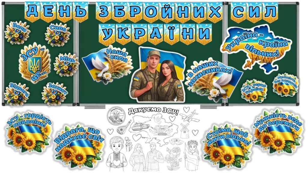 Головне зображення розробки: 6 грудня – День Збройних сил України. Оформлення