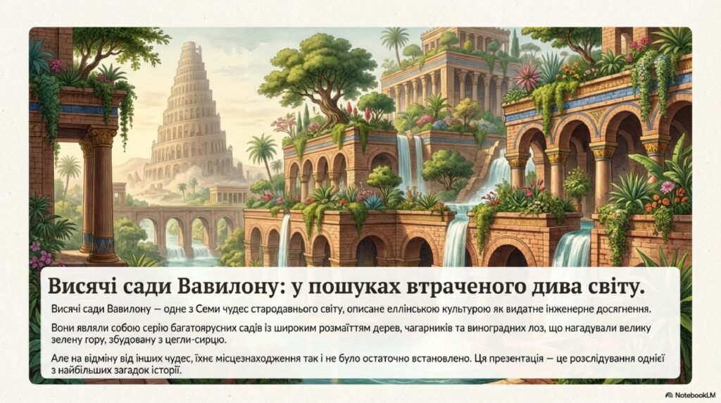 Головне зображення розробки: Презентація “Висячі сади Семираміди”