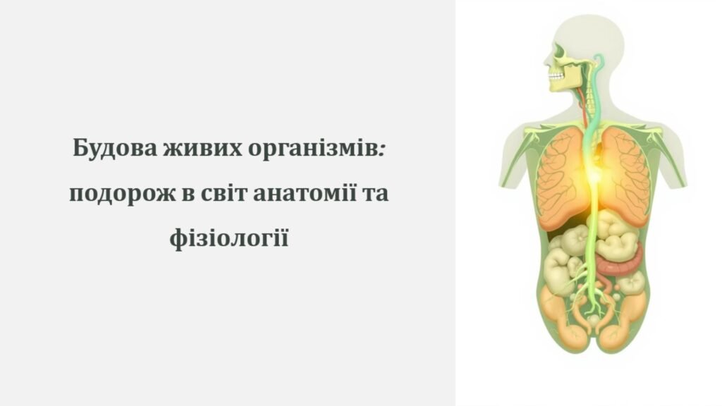 Головне зображення розробки: Презентація на тему: “Будова живих організмів: подорож в світ анатомії та фізіологіЇ”