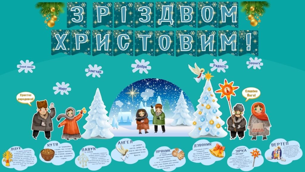 Головне зображення розробки: Оформлення “З Різдвом Христовим!”