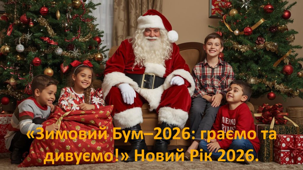Головне зображення розробки: Презентація «Зимовий Бум–2026: граємо та дивуємо!» Новий Рік 2026. Рік Червоного Вогняного Коня