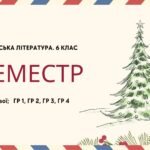 Комплексна підсумкова робота. Українська література. 6 клас. За І семестр; МНП Архипової; ГР 1, ГР 2, ГР 3, ГР 4