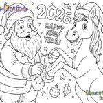 Фото розробки: Новорічні розмальовки 2026