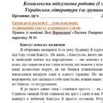 Фото розробки: Комплексна підсумкова робота. Українська література. 5 клас. За І семестр; МНП Архипової; за ЧОТИРМА ГР; 2 варіанти
