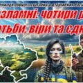 Четверта річниця війни в Україні .24 лютого 2026 рік. Презентація “Незламні: чотири роки боротьби, віри та єдності” + конспект+розтяжка+плакат+роздатк