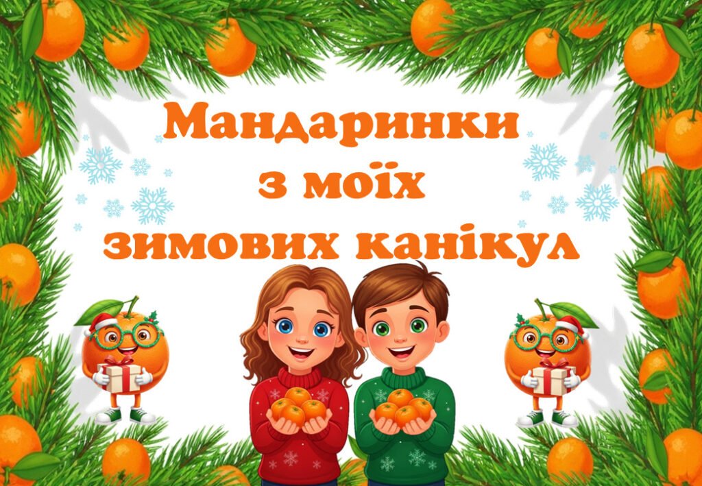 Головне зображення розробки: Гра «Мандаринки з моїх зимових канікул» (спогади про зимові канікули учнів).