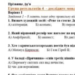 Фото розробки: ГР 4. Підсумкова (діагностична) робота 8 кл. Укр. літ. “Українці та кримські татари. Із поезії ХІХ ст” (МНП Яценко) Підручник Авраменка 2 варіанти