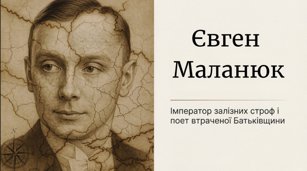 Головне зображення розробки: Євген Маланюк. «Уривок з поеми», «Напис на книзі віршів»