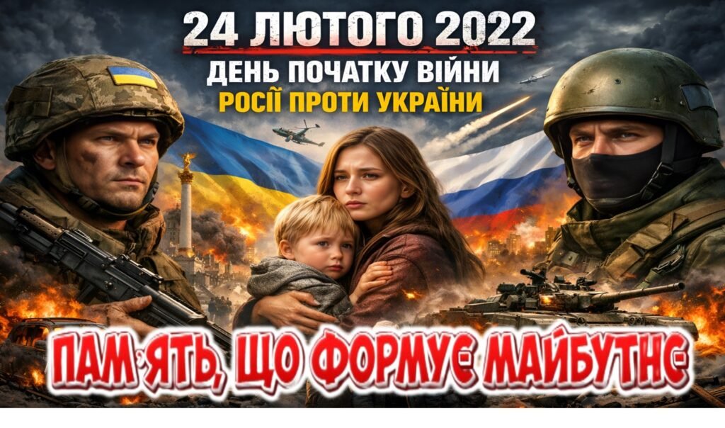 Головне зображення розробки: Четверта річниця війни: пам’ять, що формує майбутнє 📘 Готовий матеріал для виховної години / уроку пам’яті