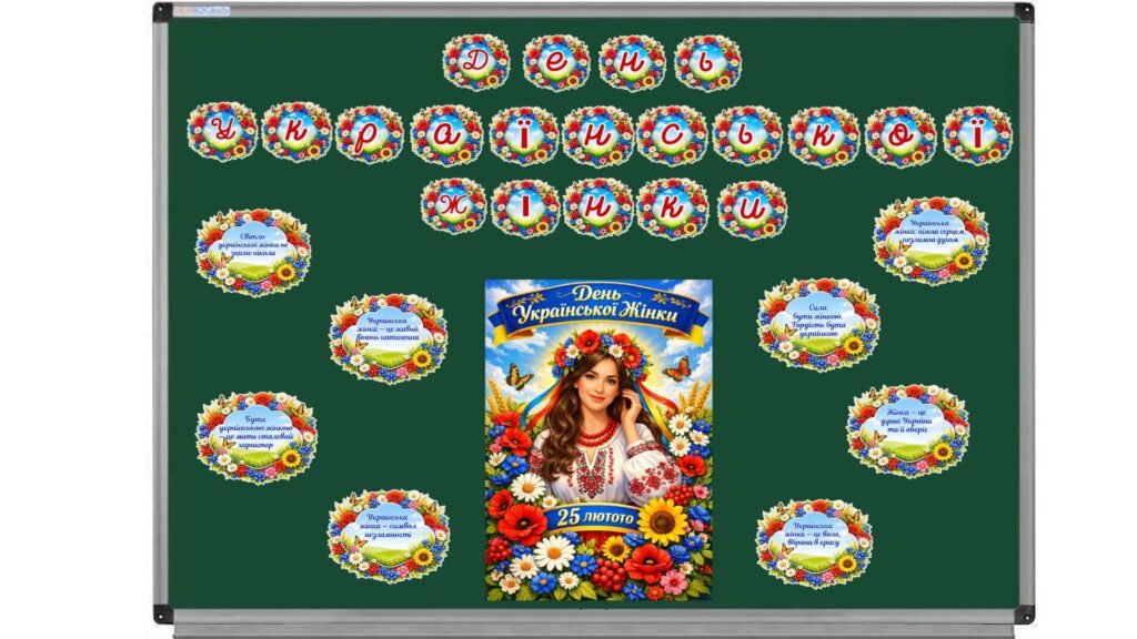 Головне зображення розробки: Оформлення до Дня Української Жінки