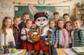 🐰🌷Ростова фігура “Великодній кролик” 9, 16, 25, 36 аркушів А4🐰🌷