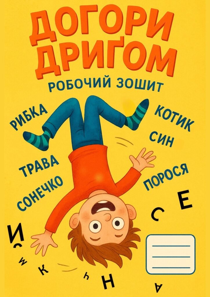 Головне зображення розробки: Корекційний зошит “Догори дригом” (7+ років)