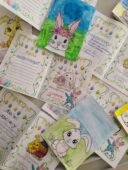 Великодні листівки-шаблони для захисників і захисниць.