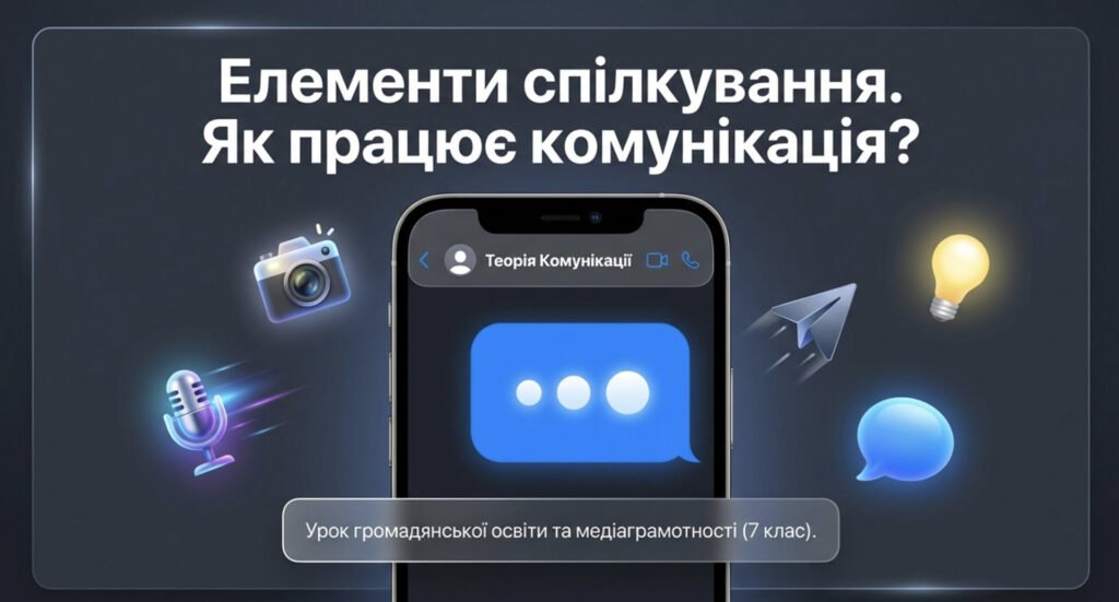 Головне зображення розробки: Елементи спілкування: відправник, отримувач, повідомлення, зміст і форма повідомлення, способи передачі інформації | презентація НУШ 7 клас